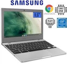 Notebook Chromebook Samsung 11.6' 4Gintel 32Gb Cartão 32Gb pequeno cabe na bolsa