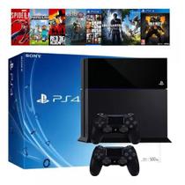 P laystation 4 - FAT- 1 Controle - HD 500 GB - 119 Jogos