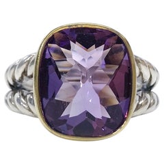 18K Sterling David Yurman Amethyst Ring