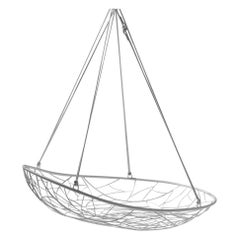 Modern Steel Twig Big Basket Hanging Daybed 