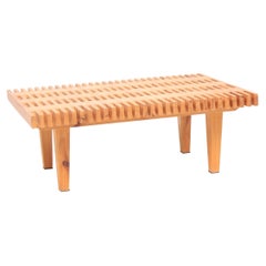 Midcentury Scandinavian Bench in Pine, 1970s