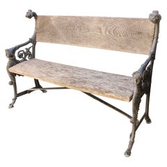 Neoclassic Style Iron Garden Bench