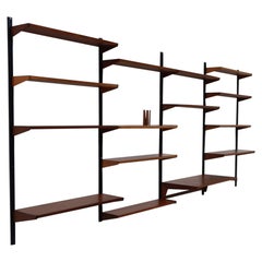 Vintage Danish Teak Wall Unit by Kai Kristiansen for FM, 1960s