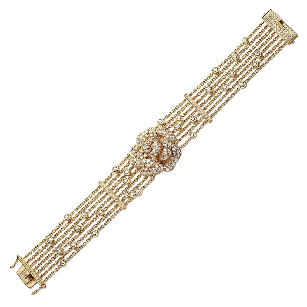 Yellow Gold Flower Bracelet