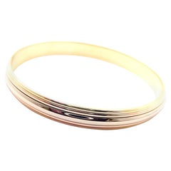 Cartier Trinity Slip-On Tricolor Gold Bangle Bracelet