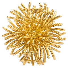 Alfiler broche 'Erizo de mar' de oro amarillo de 18 quilates de Tiffany & Co.