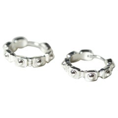 Empire Earring, 18k White Gold