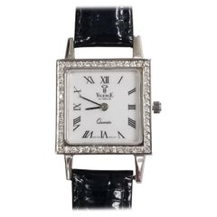 14 Karat White Gold "Vicence" Le Temps De Ladies Diamond Watch