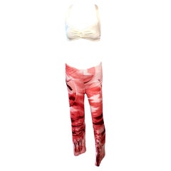 Jean Paul Gaultier 1990's Vintage Abstract People Print Pants