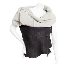 Ann Demeulemeester Shearling Black Wrap