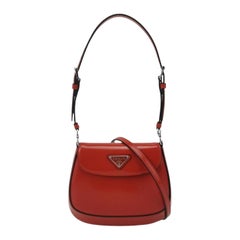 Prada Cleo Flap Red Leather Mini Shoulder bag