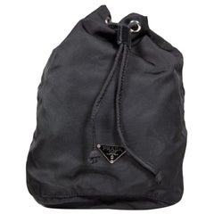 Prada Black Tessuto Drawstring Pouch