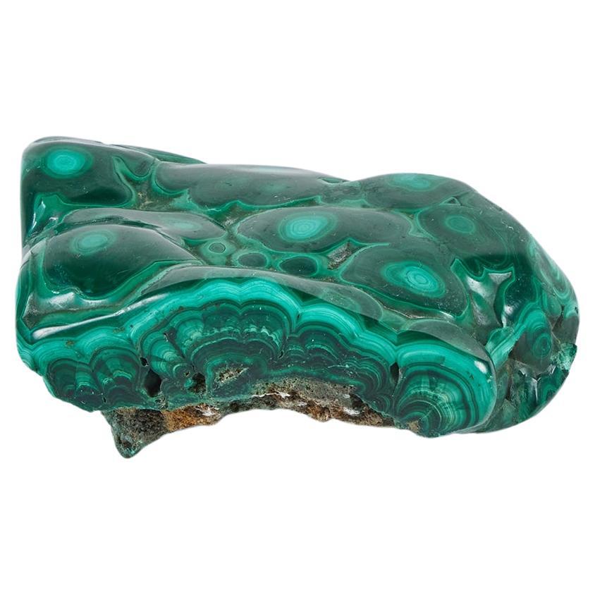 Biomorphic Malachite Sculpture