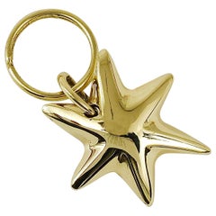 Carl Auböck Midcentury Brass Star Sea Star Starfish Key Ring Chain Holder