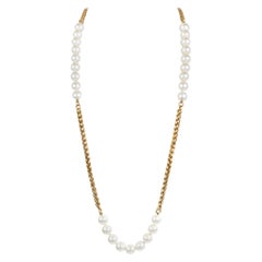 Chanel Pearl Station Necklace