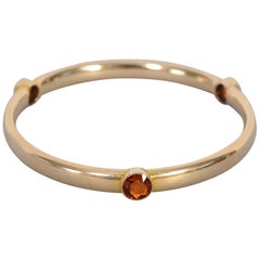 Citrine Gold Bangle Bracelet