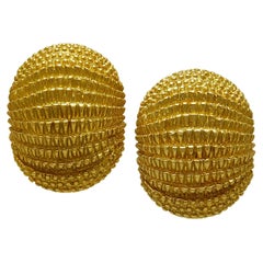 David Webb Gold Earrings