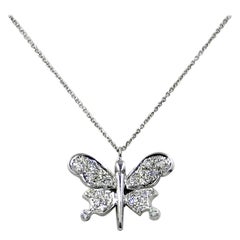 Diamond Butterfly Garavelli Pendant in 18 Karat Gold