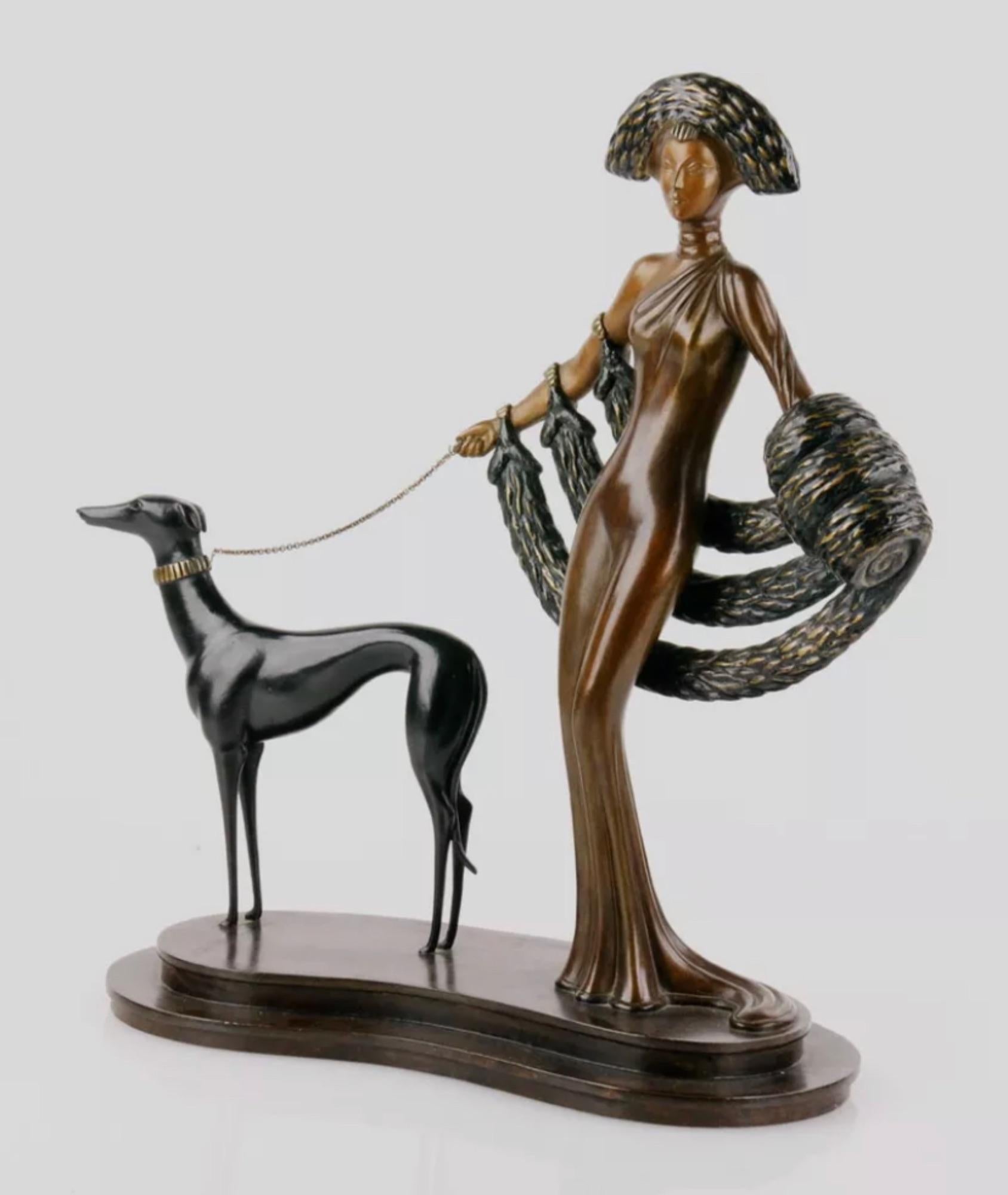 Künstler: Erte, Romain de Tirtoff (1892-1990)
Titel: Eleganz
Jahr: 1982
Medium: Bronze
Auflage: 100/250 nummeriert, 12 AP, 9 HC
Größe: 15 Zoll
Zustand: Ausgezeichnet
Beschriftung: Eingeschnitten mit der Signatur des Künstlers und der