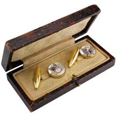 Cufflinks English Victorian Essex Crystal 