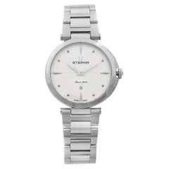 Eterna Grace Steel Diamond Silver Dial Quartz Womens Watch 2560.54.66.1713