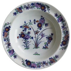 Georgian Spode Soup Bowl or Deep Plate in Chinese Flowers Pattern, circa 1820