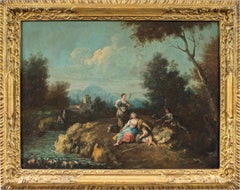 Giuseppe Zais (Venetian master) - 18th century landscape painting - Figures