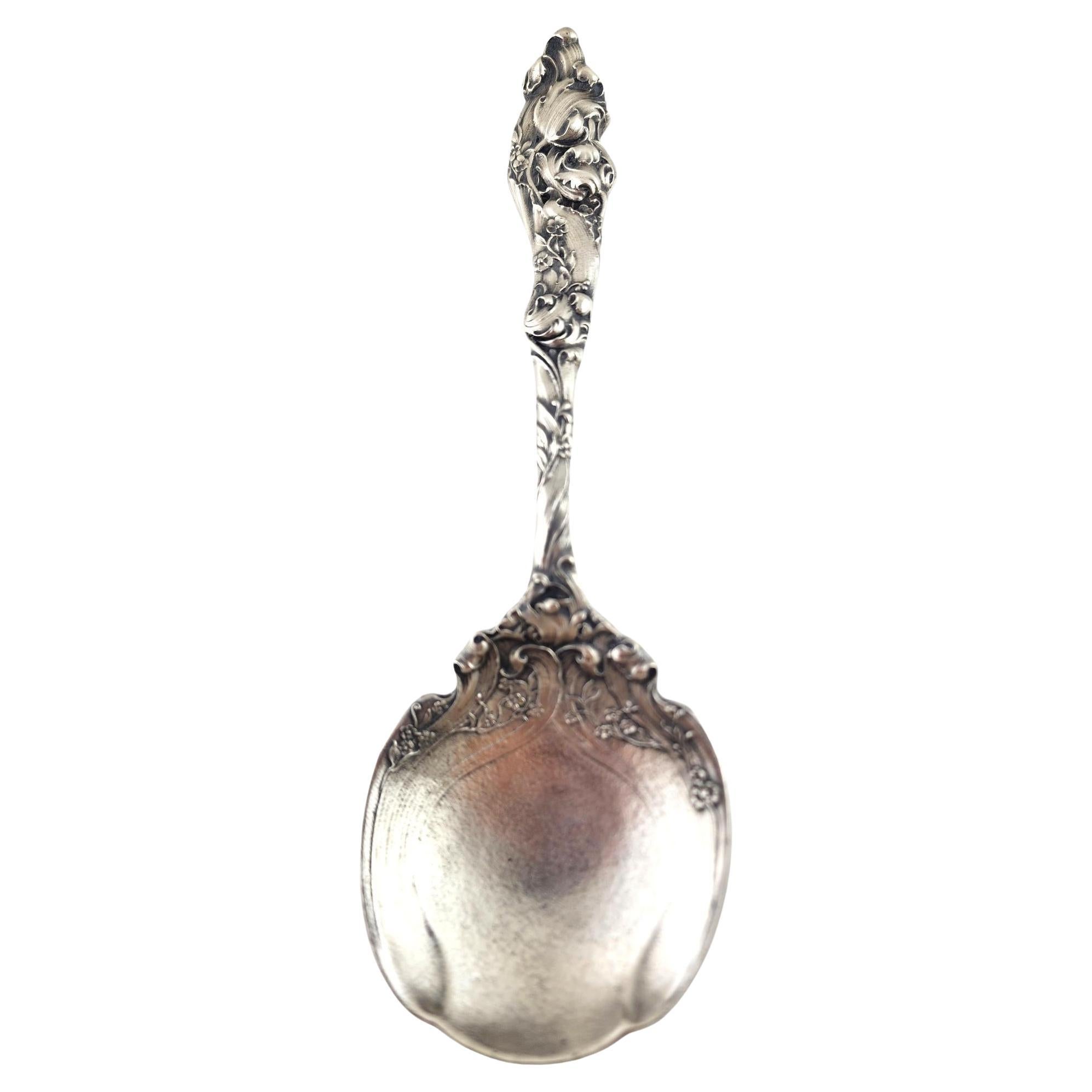 Gorham Sterling Silver Berry Serving Spoon 10" #158 #18702