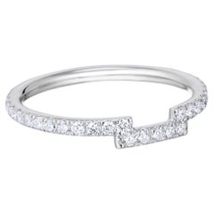 Hugging Eternity Ring, White Gold