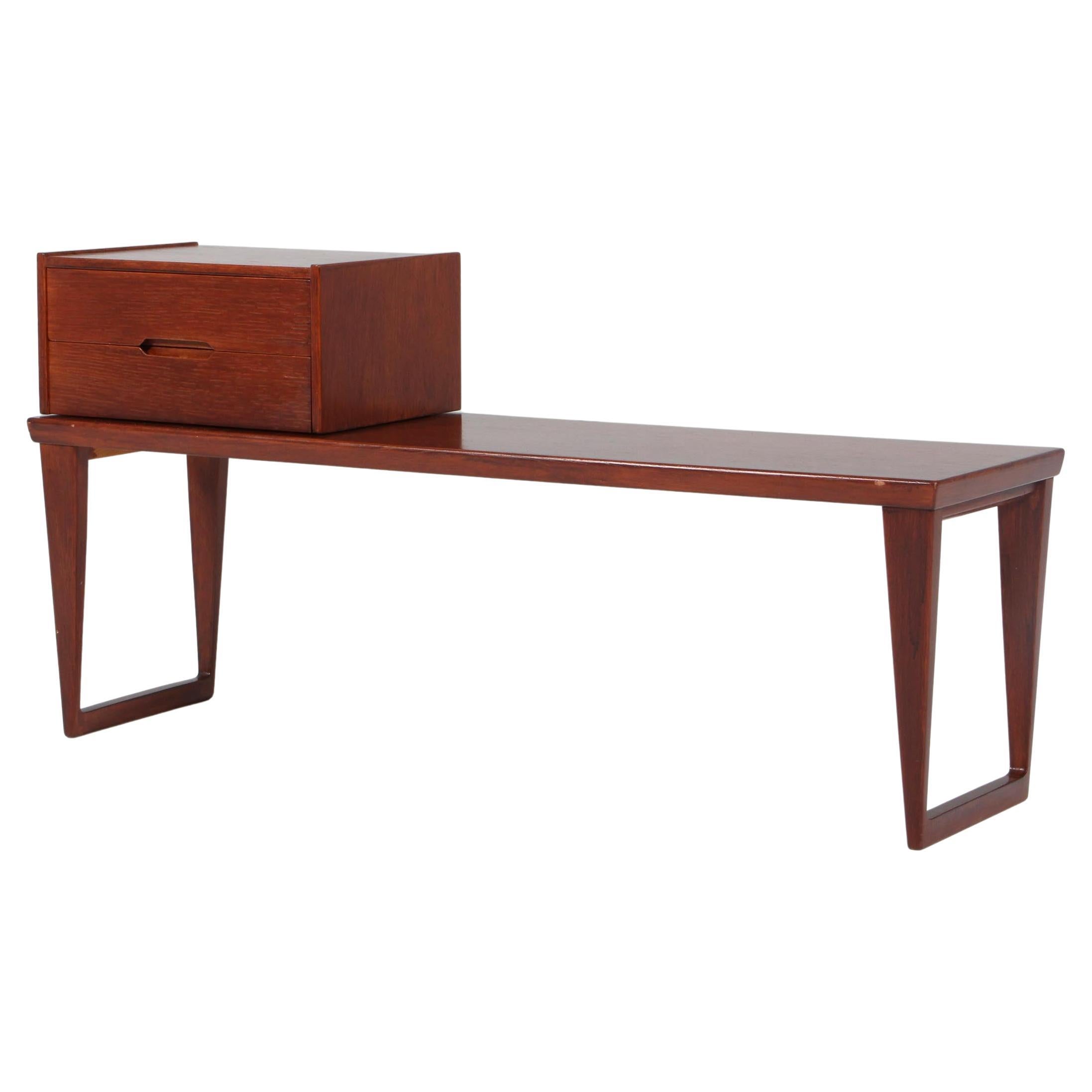 Kai Kristiansen for Aksel Kjersgaard, Bench with Chest of Drawers, Teak, Denmark For Sale