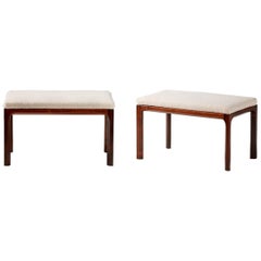 Kai Kristiansen Pair of Rosewood Ottomans by Aksel Kjersgaard, 1950s