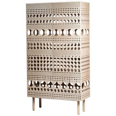 Laulu, Scandinavian Modern Design Wooden Cabinet with Matti Klenell