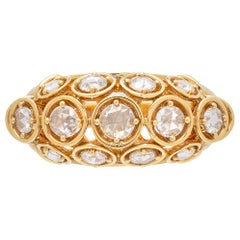 Marina B. Diamond and 18 Karat Gold Dome Ring