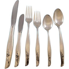 Sea Rose by Gorham Sterling Silver Flatware Set 12 Service 79 Pieces Modern