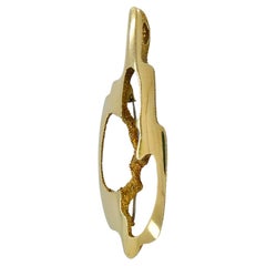 Vintage Gübelin 18k Gold Abstract Brooch/Pendant