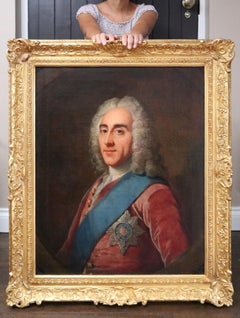 4th Earl of Chesterfield - 18th Century English Georgian Portrait Oil Painting