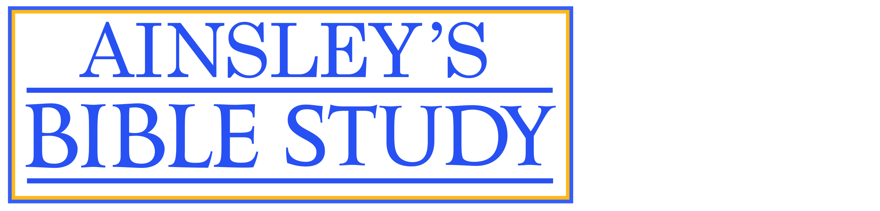 Ainsley's Bible Study logo