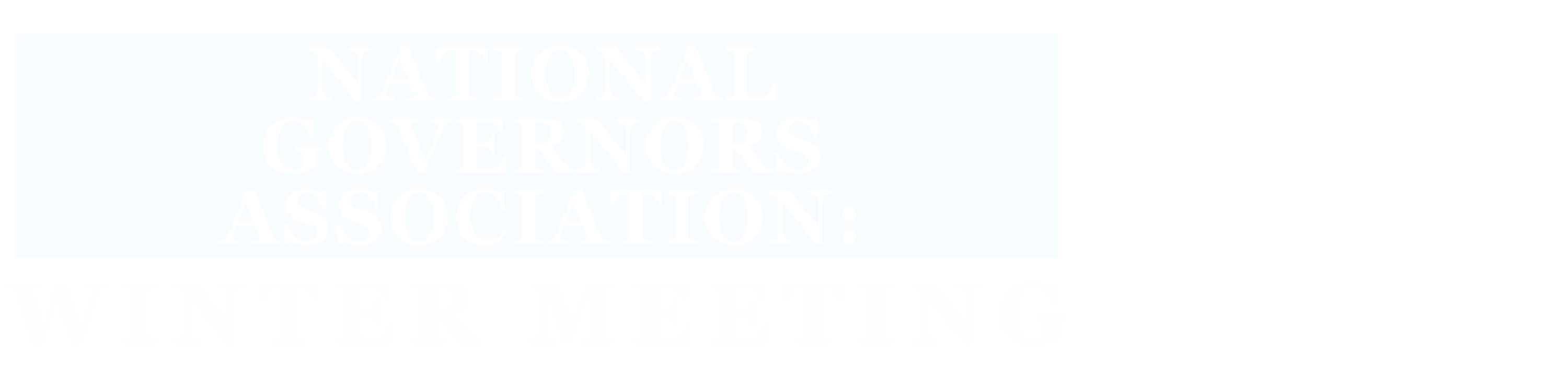 National Governors Association: Winter Meeting logo