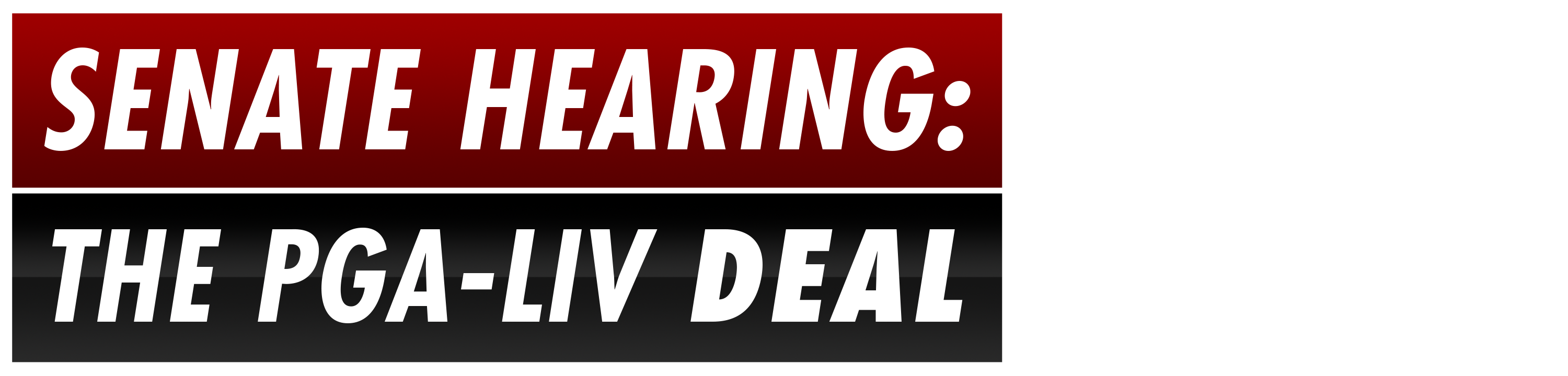 Senate Hearing: The PGA-LIV Deal logo