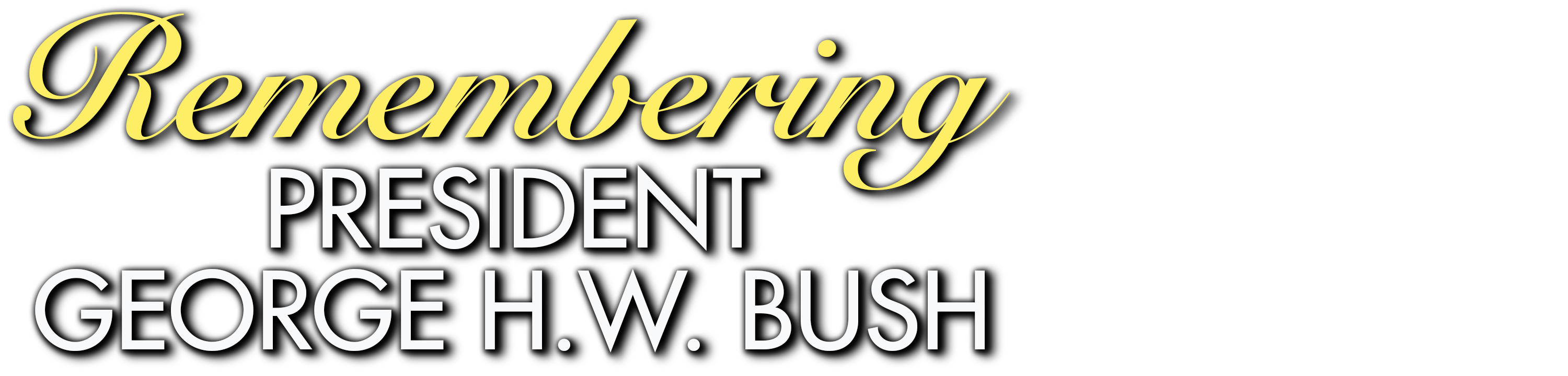 Remembering President George H.W. Bush logo