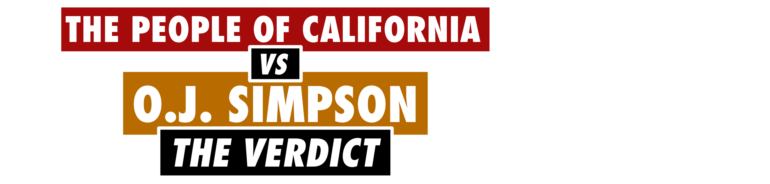 The People of California vs O.J. Simpson logo