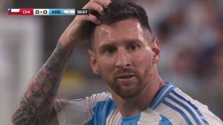 Argentina's Lionel Messi almost scores vs. Chile as his shot hits the post | 2024 Copa América - Fox News