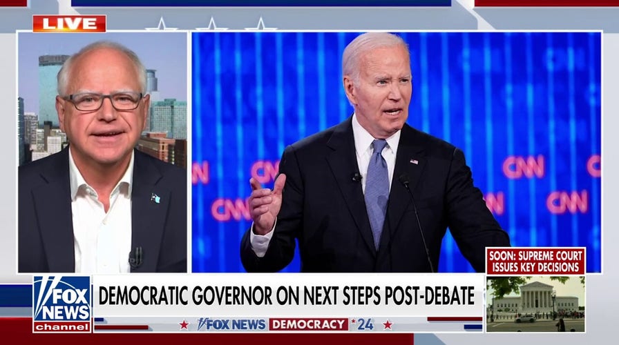 Biden surrogate Gov. Walz admits debate was 'bad night' for president