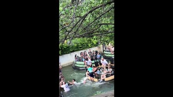 Riders jump off Six Flags ride into water after it malfunctions