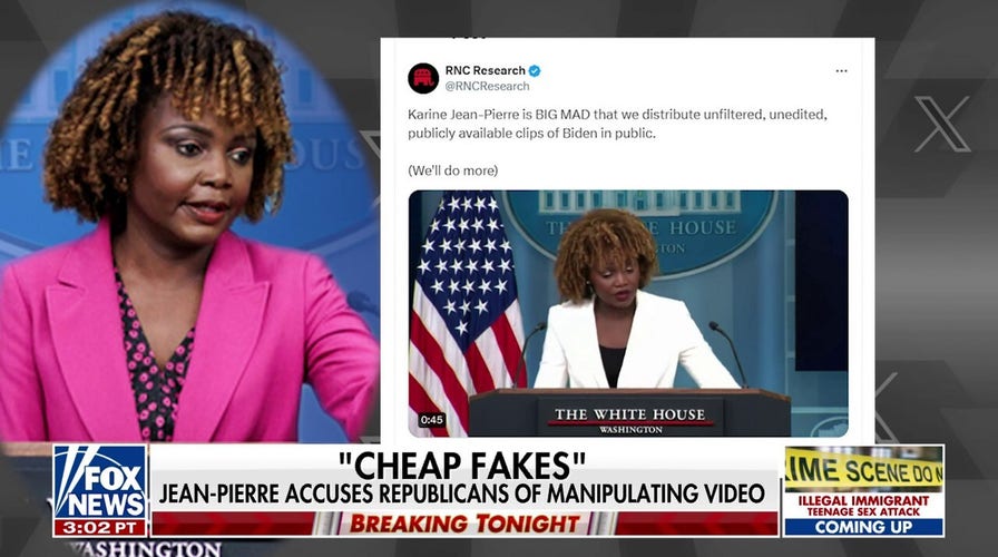 Karine Jean-Pierre claims awkward viral Biden videos are 'cheap fakes' 