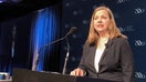 Federal Reserve Governor Michelle Bowman delivers remarks at an American Bankers Association conference in San Diego, California on February 11 2019. 