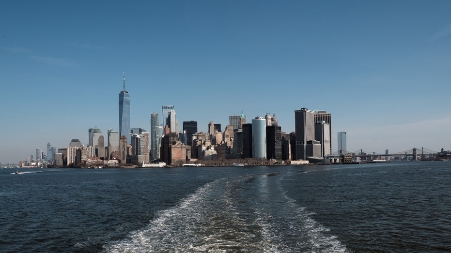 A general view of Lower Manhattan