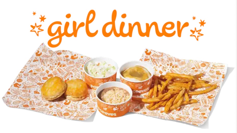 Popeyes girl dinner