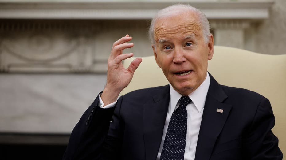 Biden speaking at White House