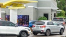 A McDonald&apos;s drive-thru at a restaurant in Sanford, Fla. The company reportedly has announced that it is ending an AI drive-thru ordering program.